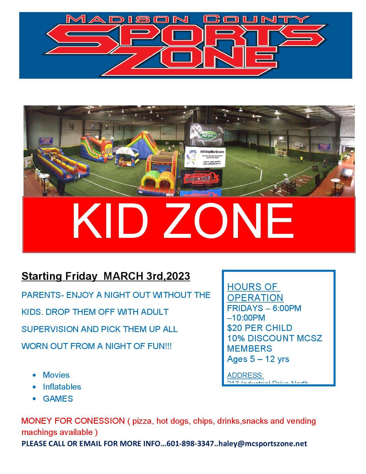 kid zone details